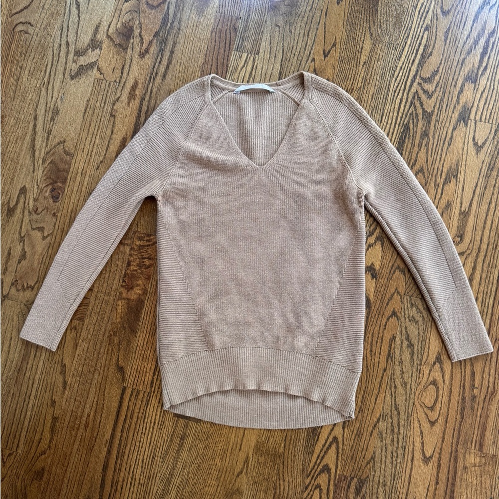 Athleta Women's Tan Merino Wool Blend Sweater